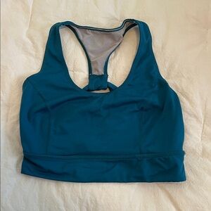 Teal Free People Racerback Sports Bra
